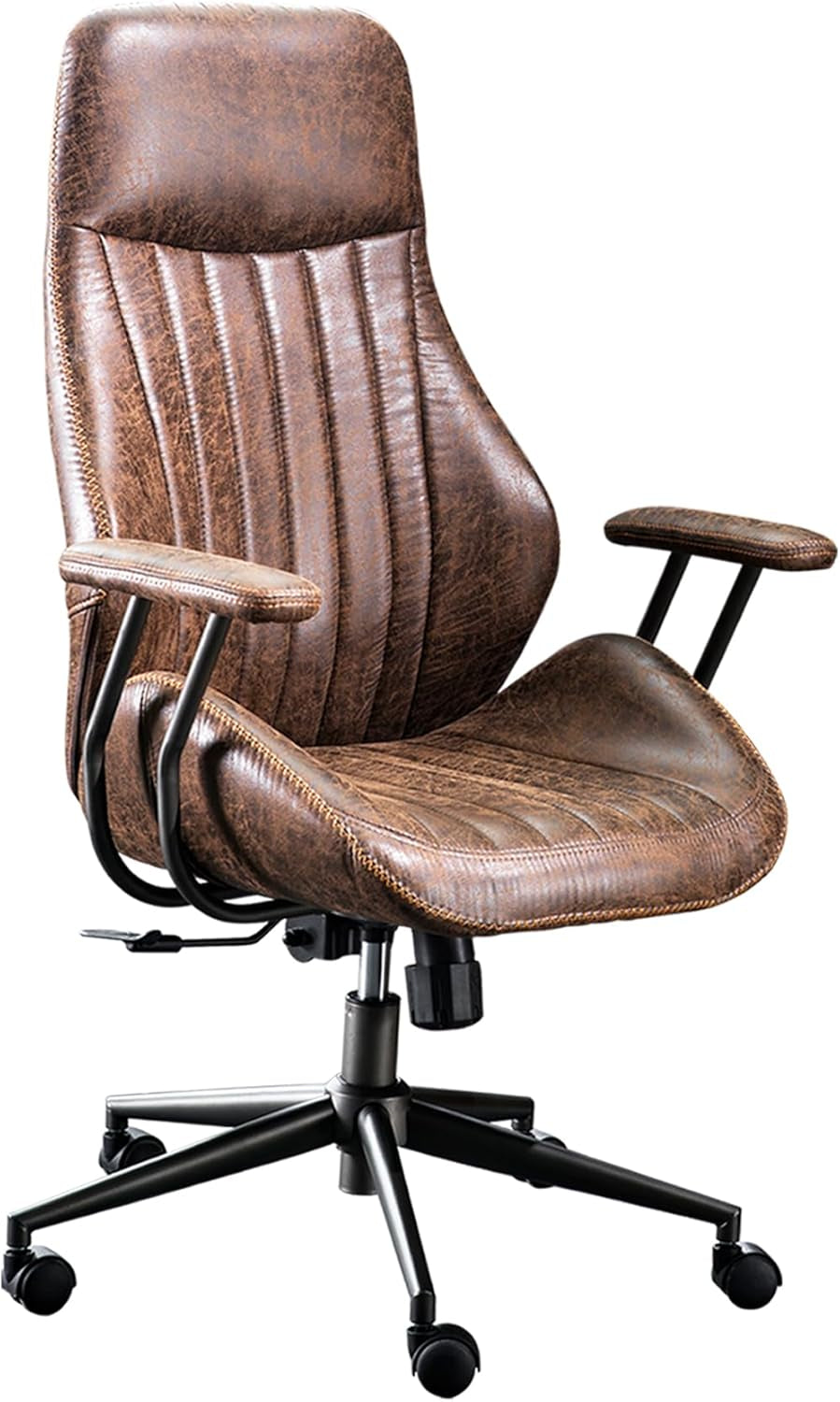 Ergonomic Office Chair High Back Dark Coffee Executive
