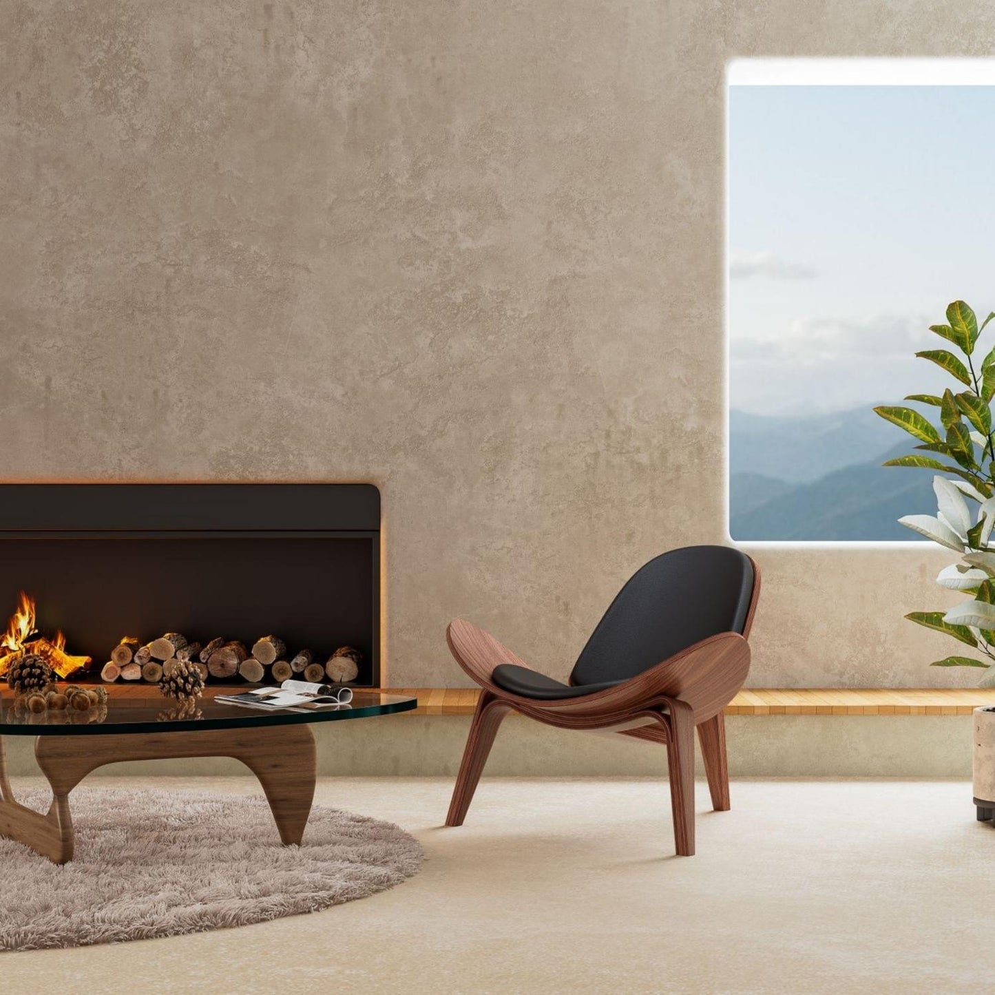 Vegan Leather Vigore Lounge Chair