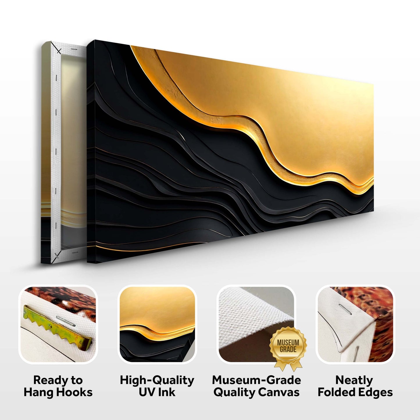 Black And Gold Minimalist Abstract V