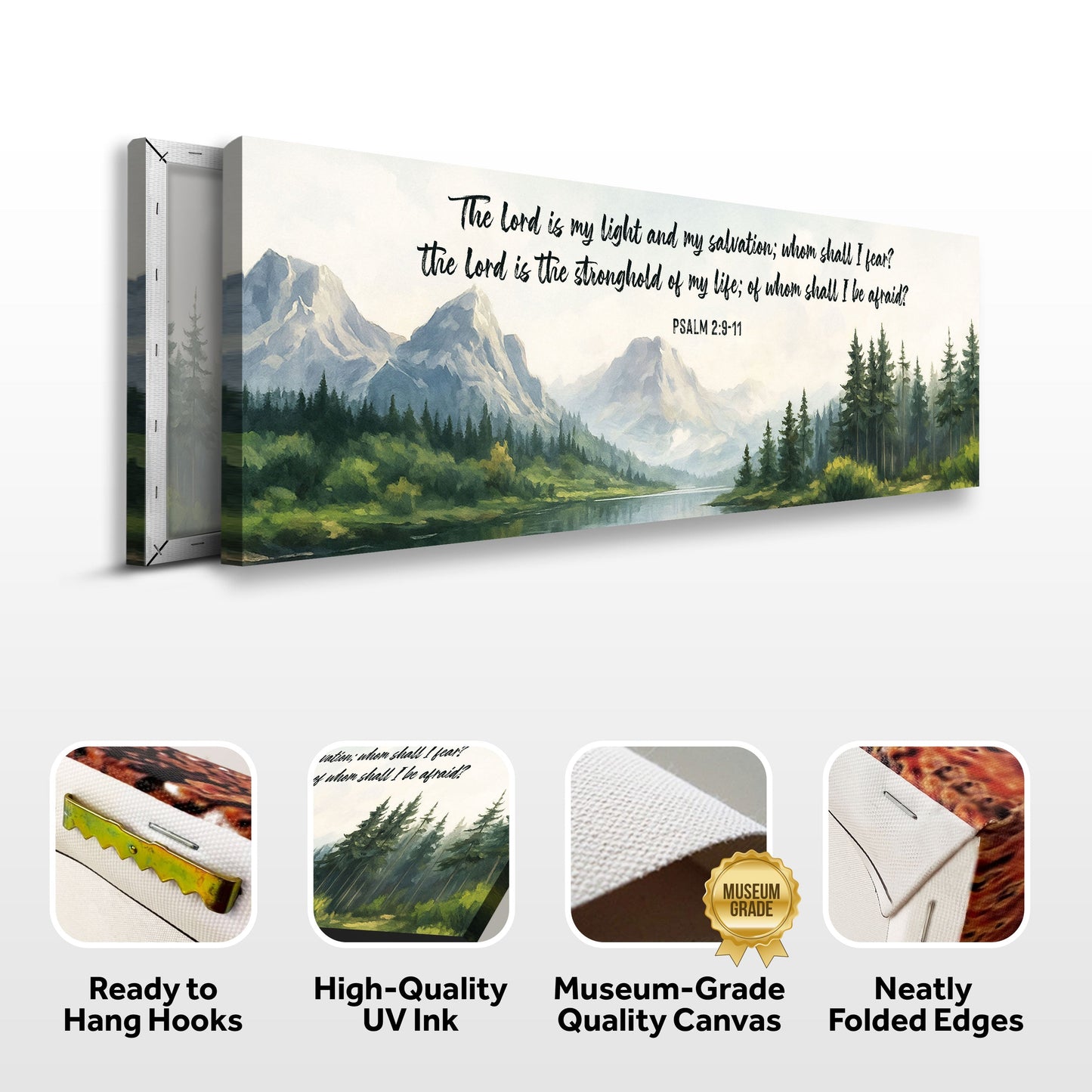 The Lord Is My Light And My Salvation - Psalms 2:9-11 Faith Sign