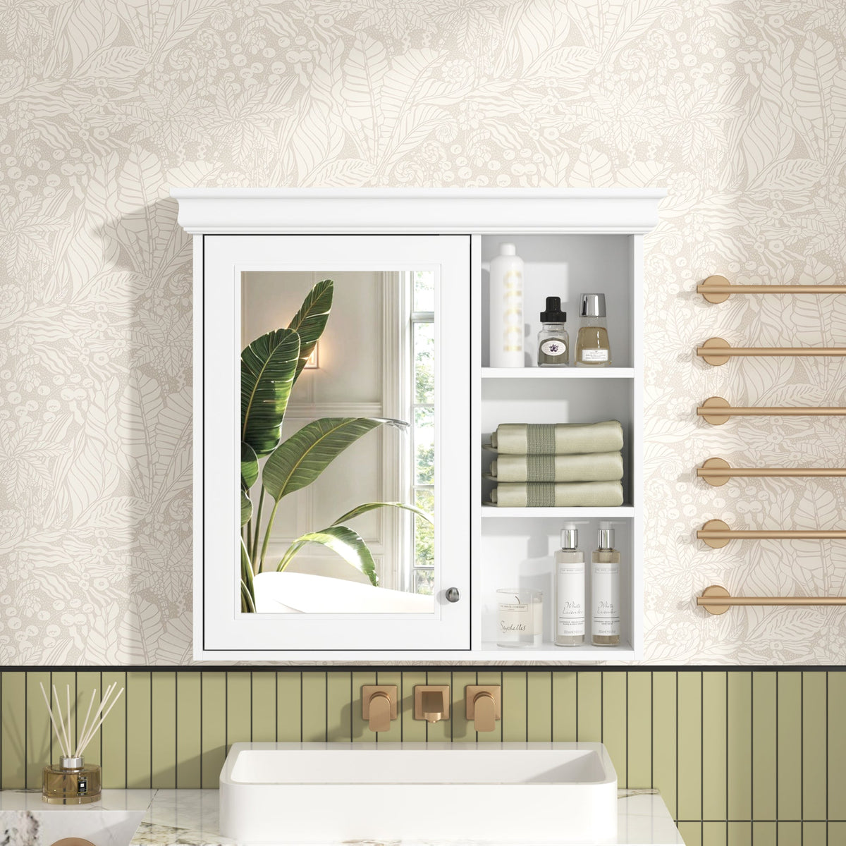 30'' x 28'' Bathroom Medicine Cabinet with Mirror