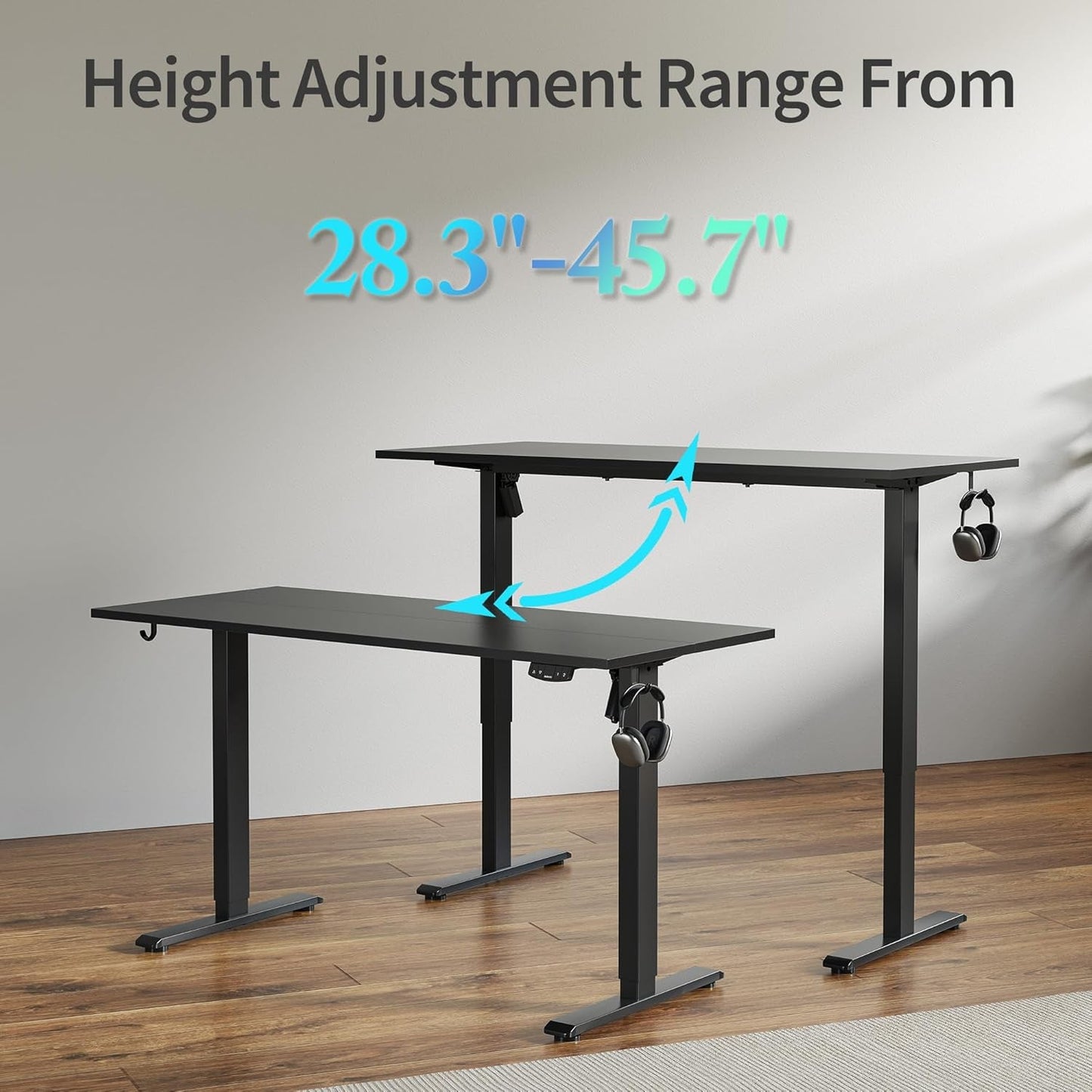 48 Inch Electric Standing Desk With Adjustable Height