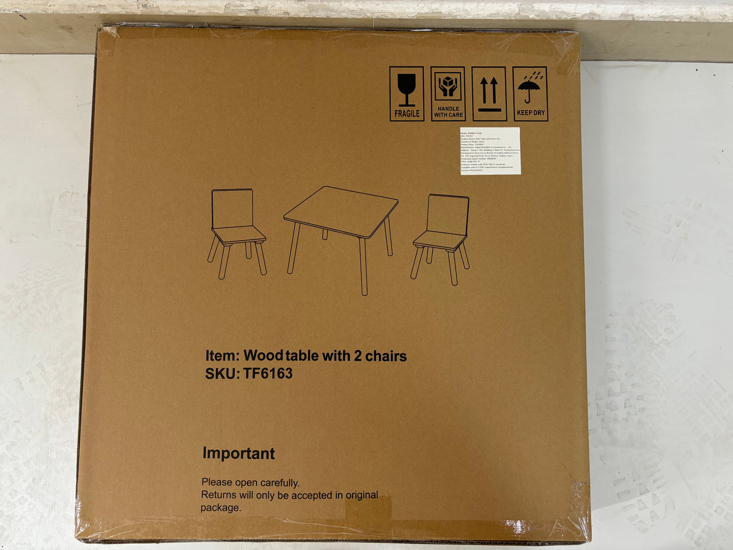 Kids Table and 2 Chairs Set