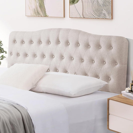 Upholstered Queen Headboard with Adjustable Height and Style