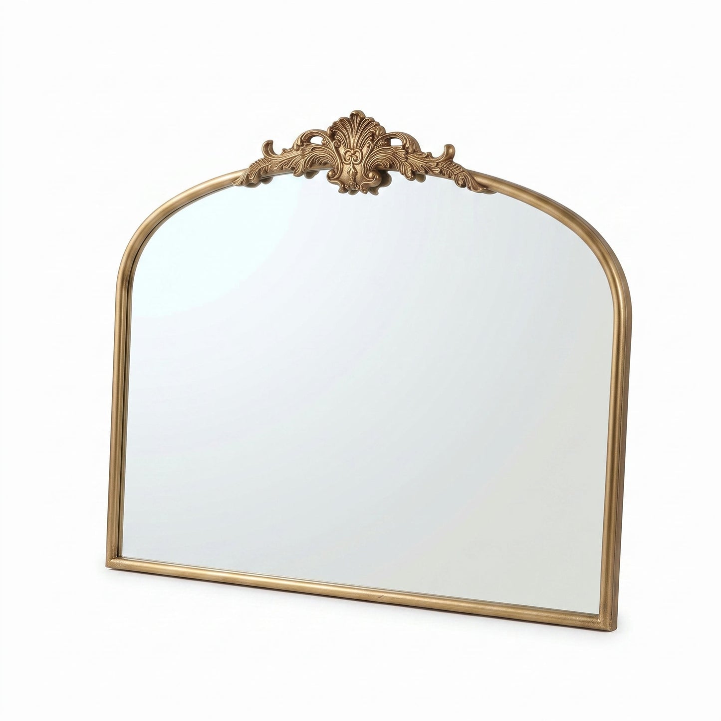 32"x24.4" Baroque Vintage Arched Wall Mirror