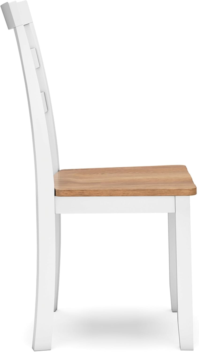 Gesthaven Solid Wood Frame Dining Chair Set White Natural
