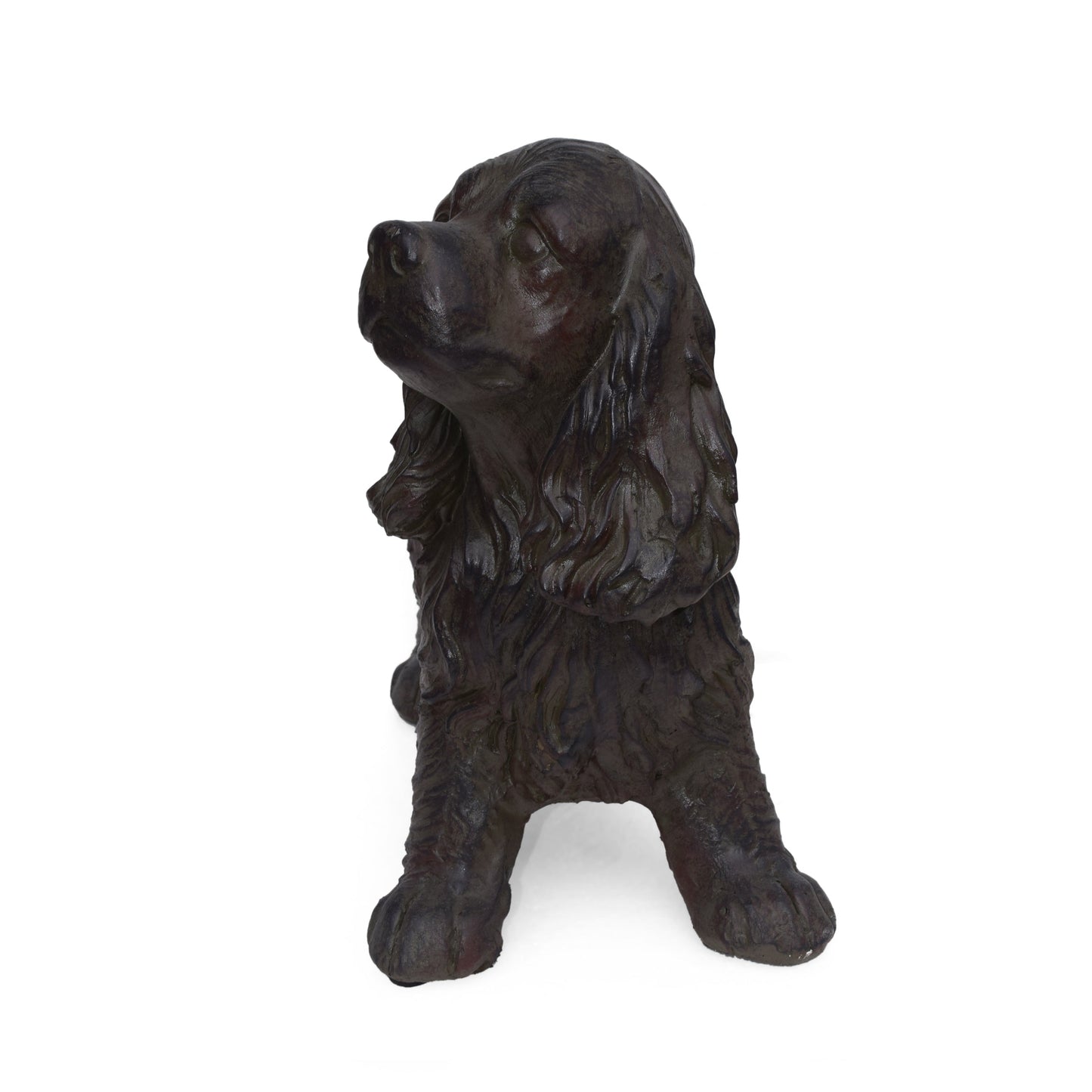 Josie Dog Cast Stone Garden Statue, Outdoor Cocker Spaniel