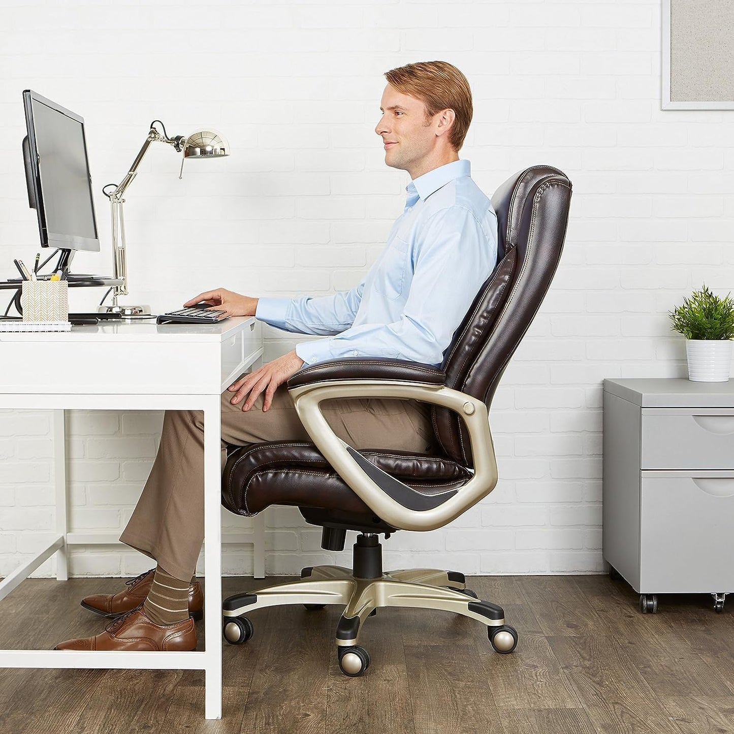 Big And Tall Office Desk Chair With Lumbar Support