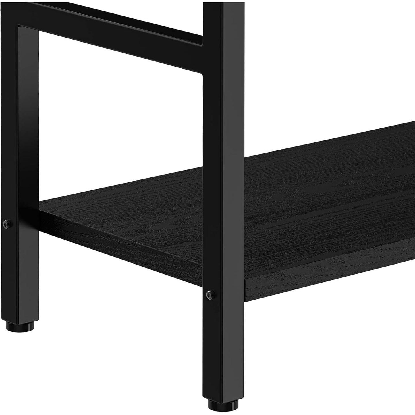 Triple Wide Industrial Bookshelf With Metal Frame 14 Open Shelves