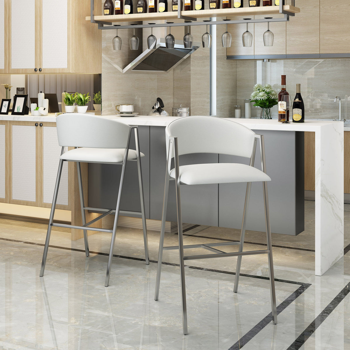 Modern Bar Stools MP2 (Set of 2)
