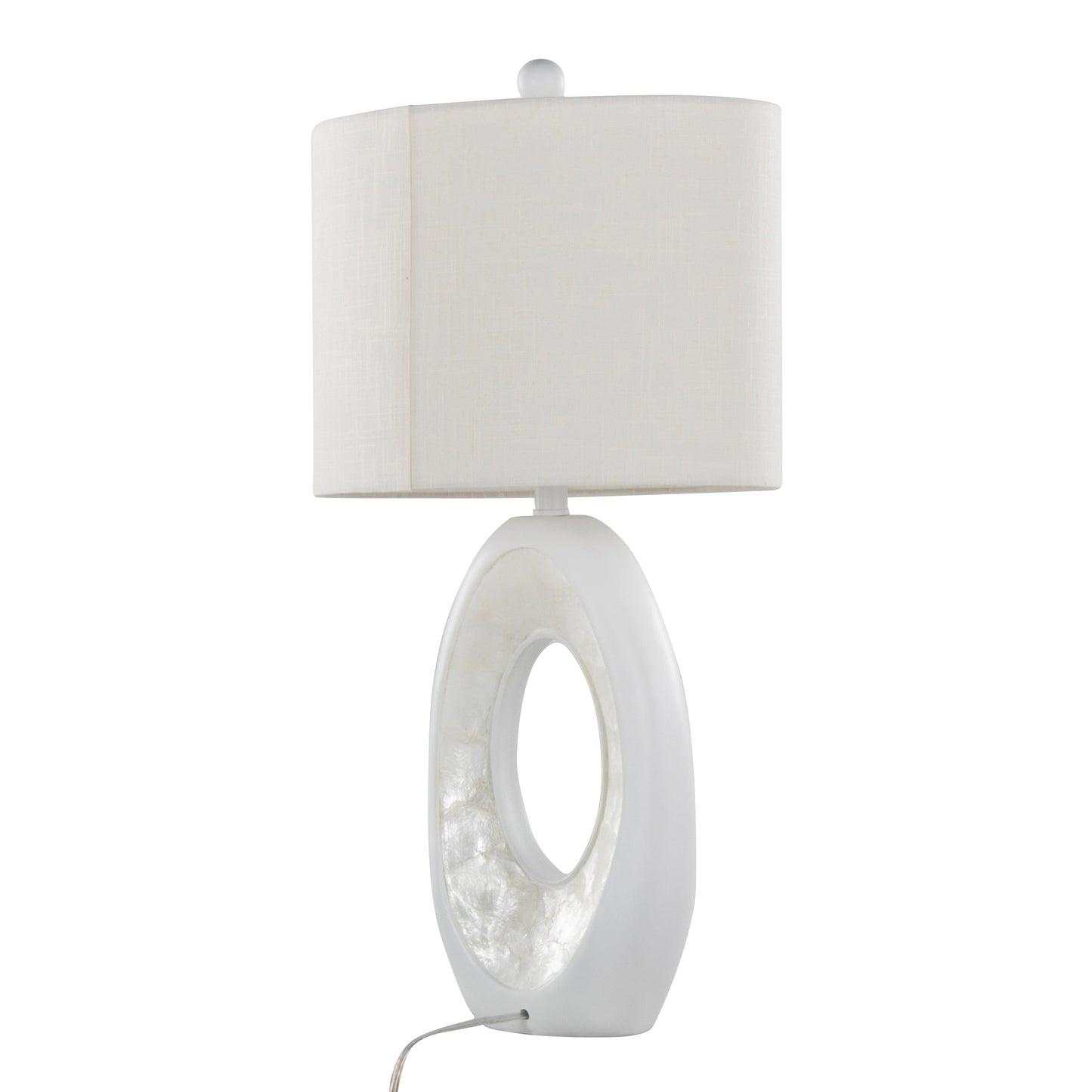 Pearl 29" Contemporary Polyresin Table Lamp in Matte