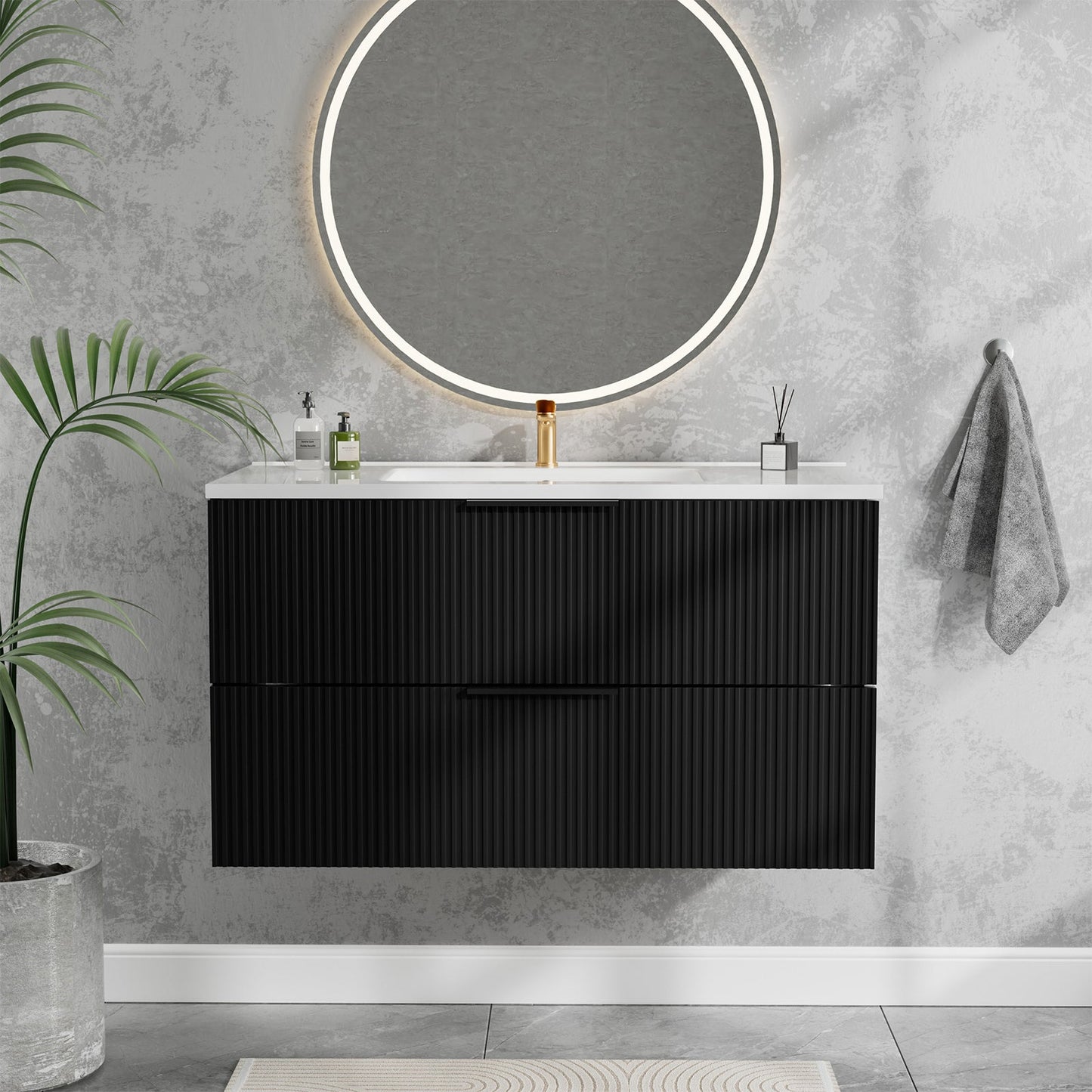 36 Inch Bathroom Vanity Cabinet With Ceramic Sink