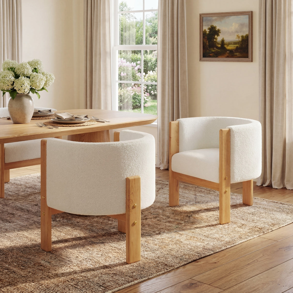 Upholstered Dining Chairs Set of 2