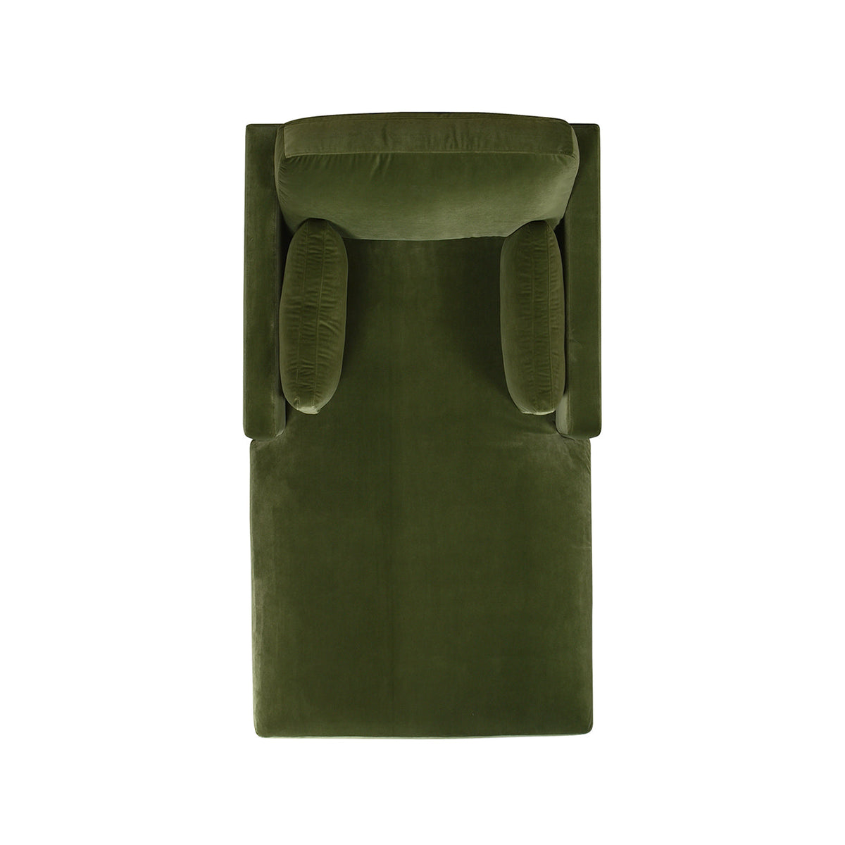 Knox 65" Modern Farmhouse Chaise Lounge Chair, Olive