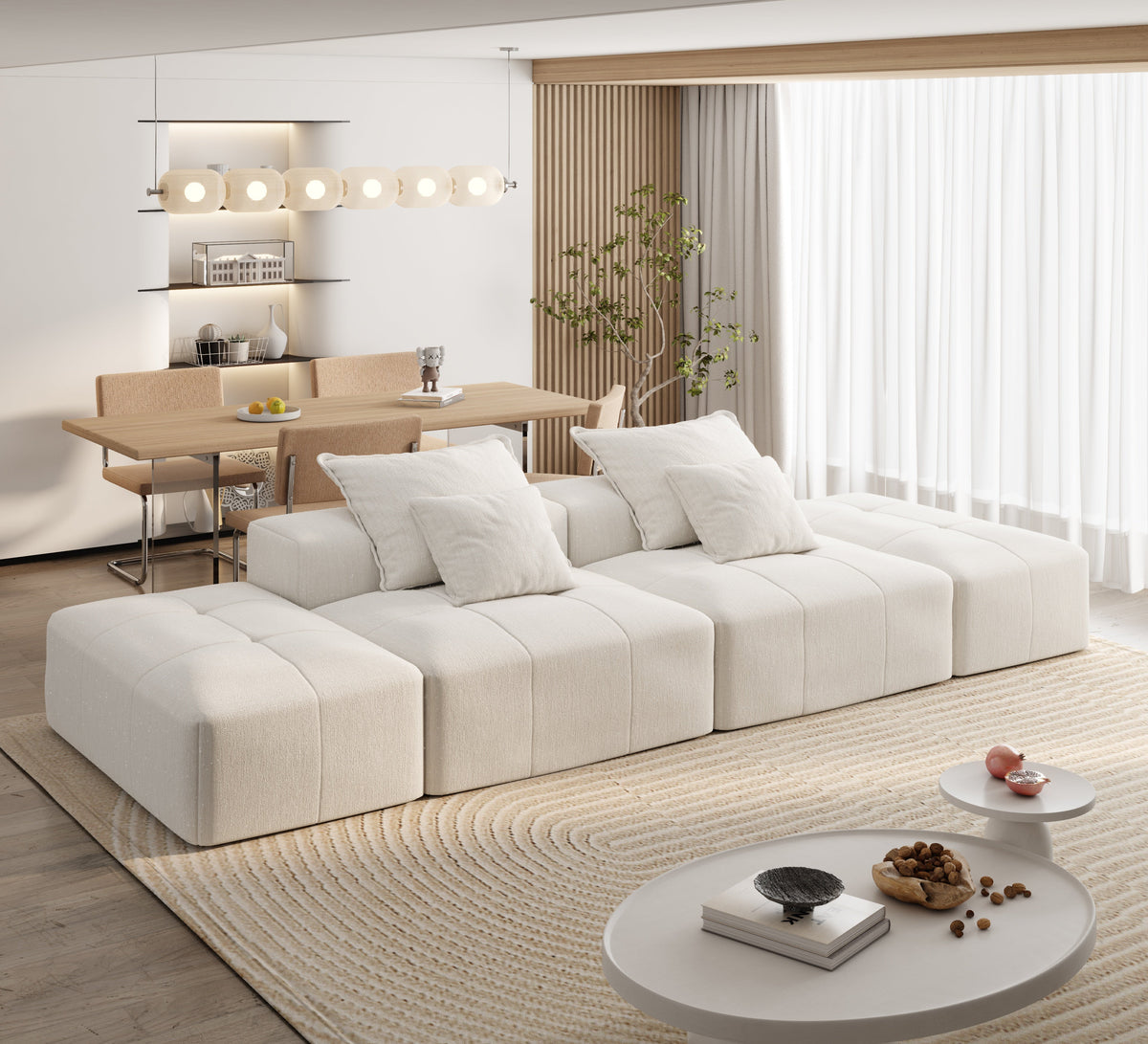 Modern Oversized Modular Sectional Sofa