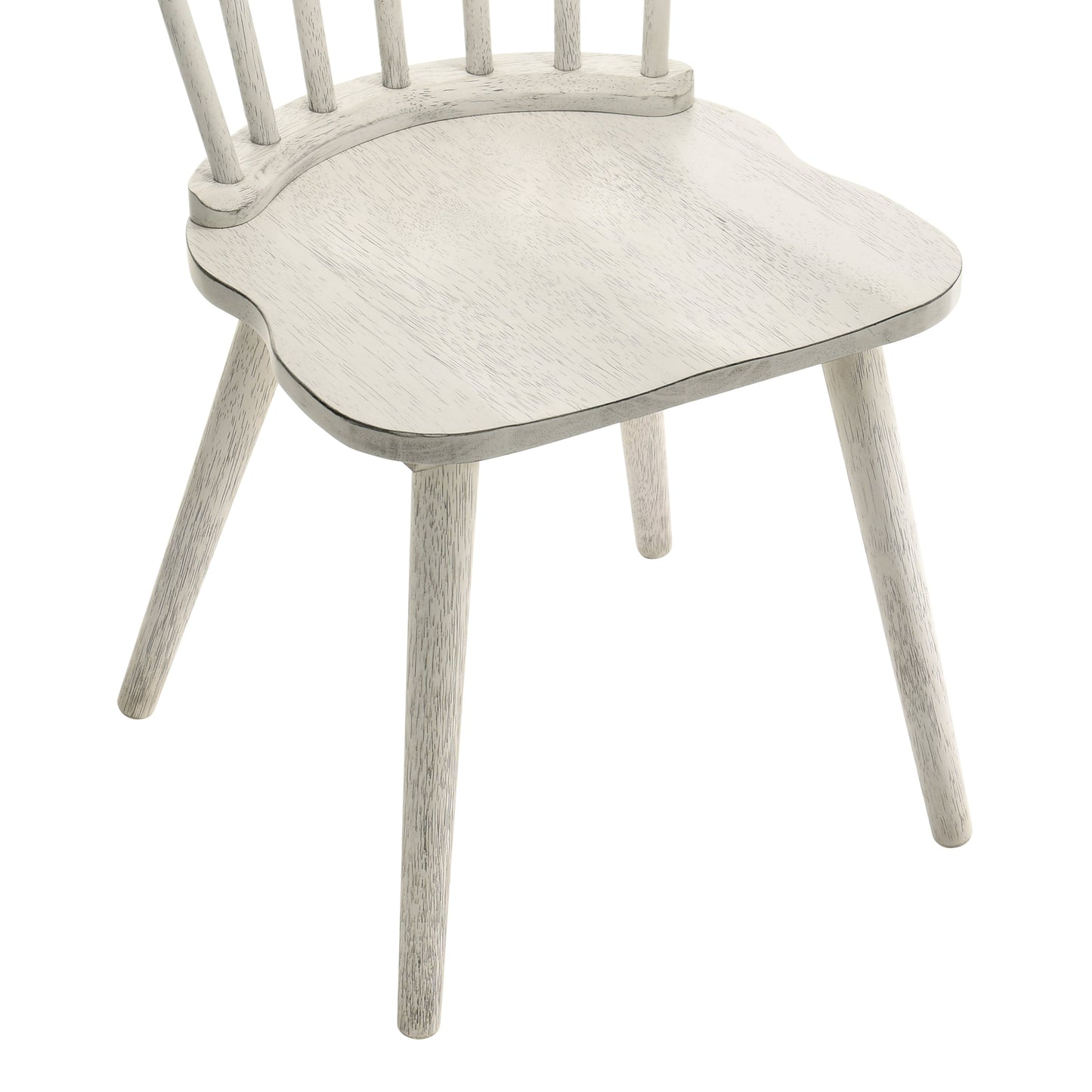2-Piece Rustic Dining Side Chair Set, Solid Wood Frame, Farmhouse Modern Design, Easy Assembly