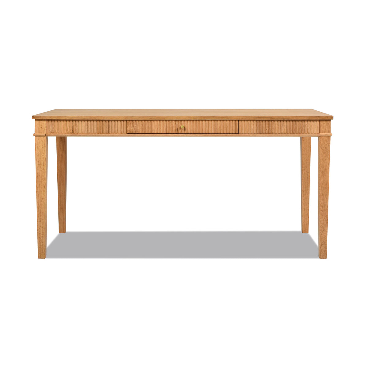 Dumont Modern Farmhouse 1-Drawer Fluted Home Office Writing Desk