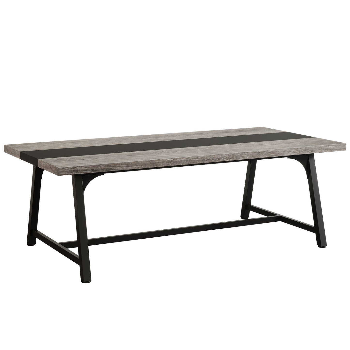 Modern Rectangular Conference Table for 6-8 People