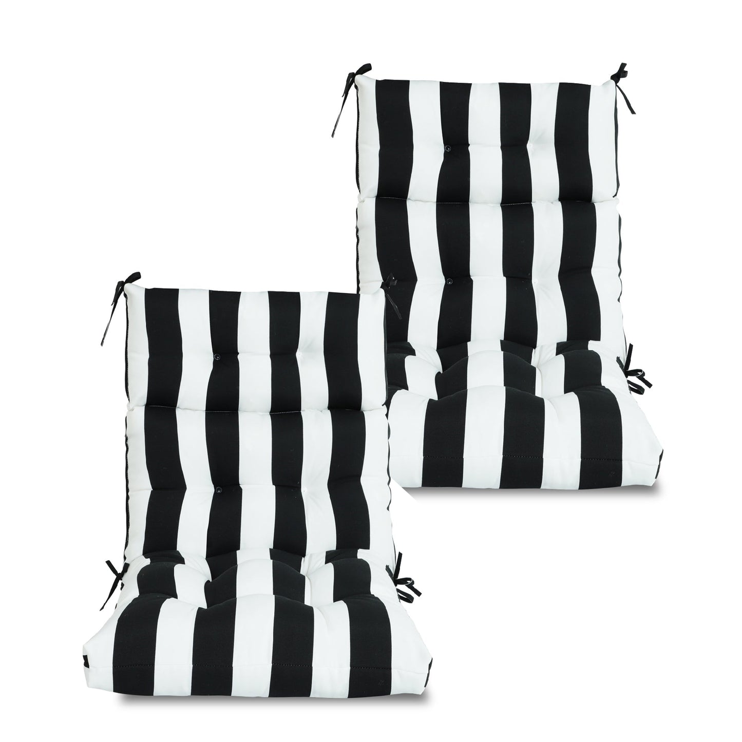 2-Piece High Back Patio Chair Cushion Set