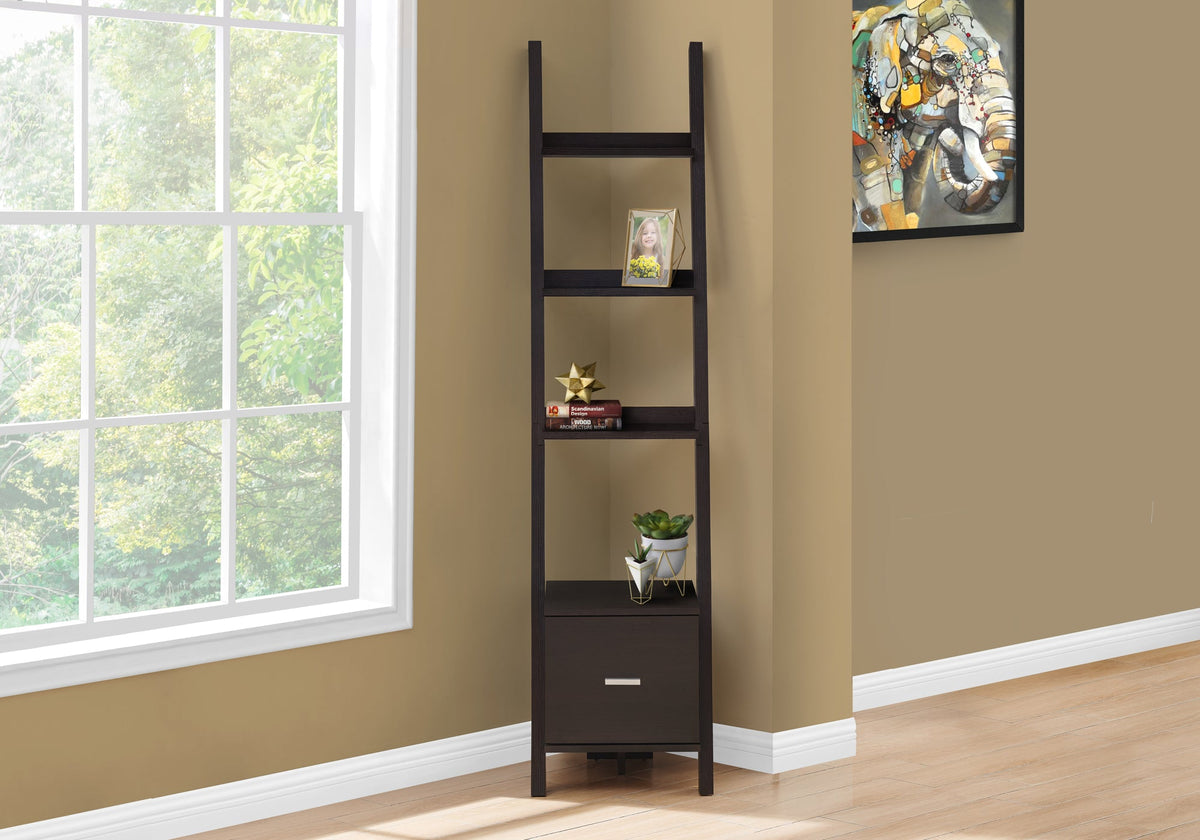 Stylish Corner Bookshelf - Perfect For Office & Bedroom