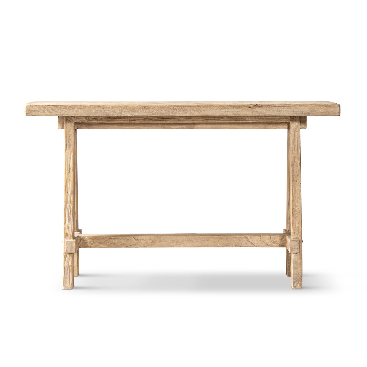 Hawthorne 60" Solid Reclaimed Elm Trestle Console Table