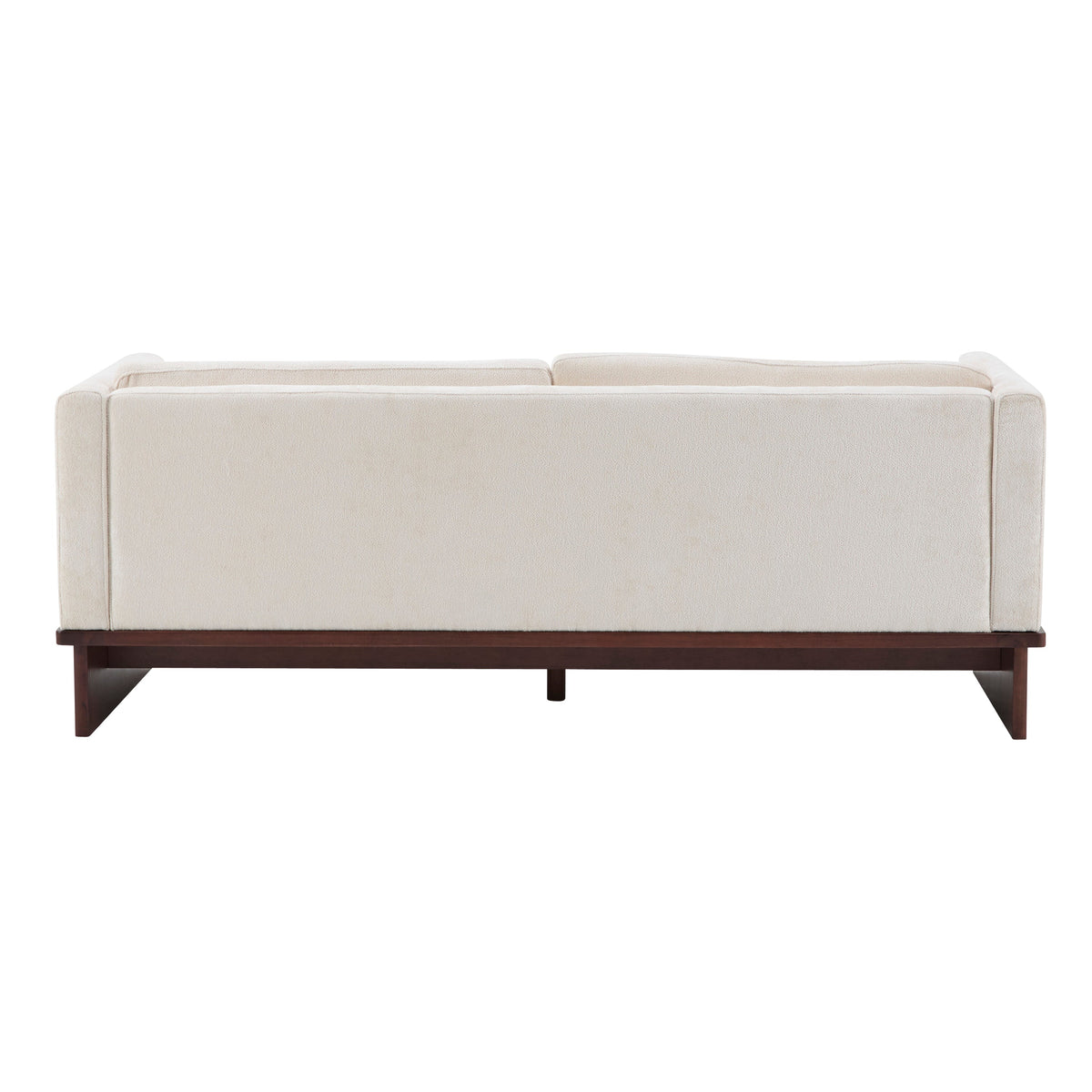 77 in. Square Arm Modern 3 Seater Boucle Sofa