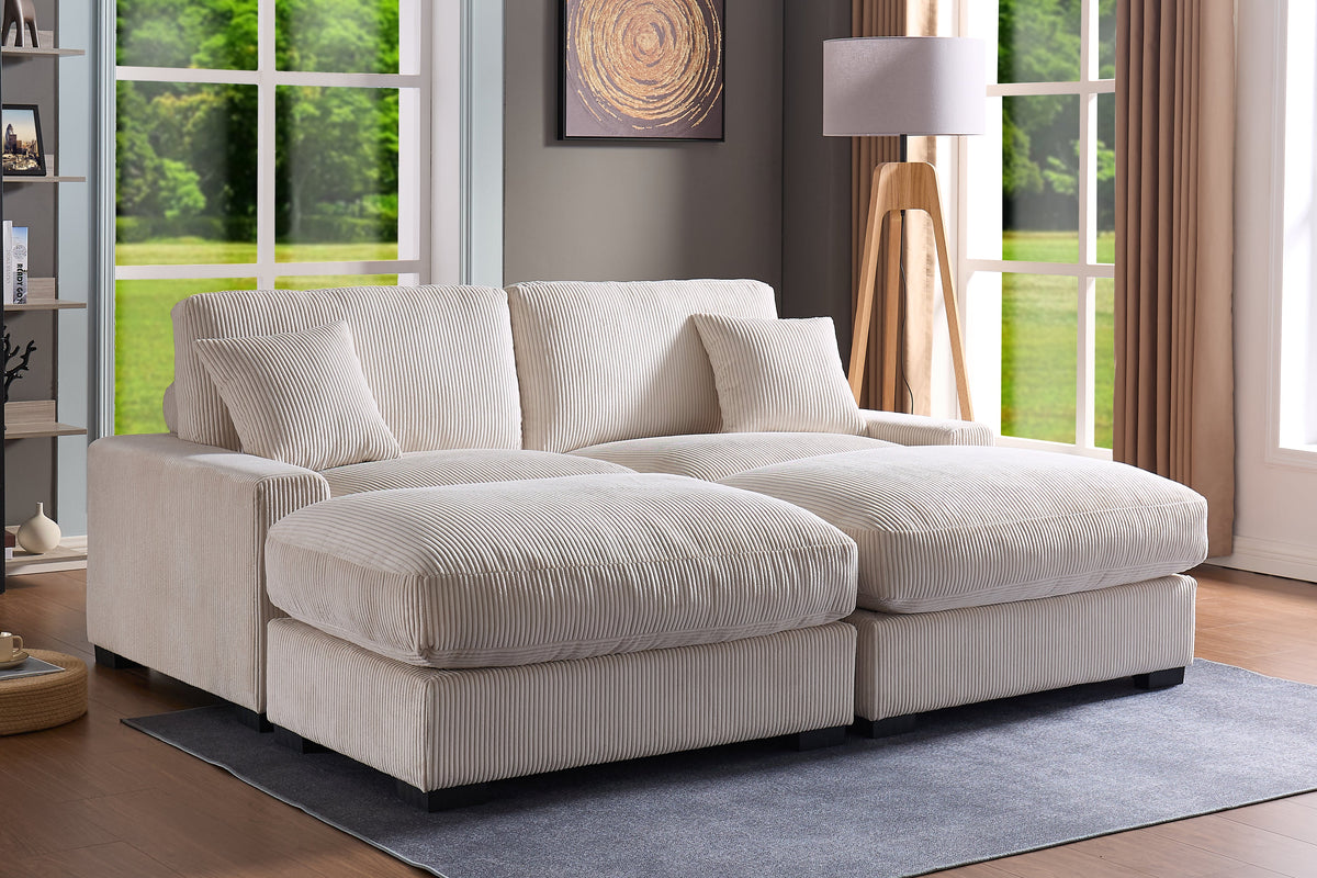 Modular Sectional Sofa - 4 Seater Oversized