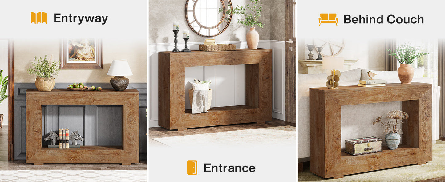 47 Inches Farmhouse Console Table with Storage