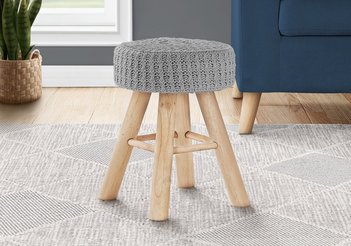 12" Round Ottoman, Pouf, Footrest, Foot Stool