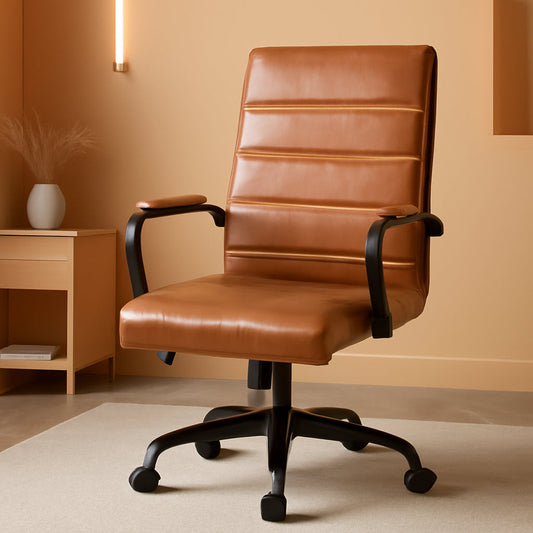 Whitney High Back Leathersoft Desk Chair Adjustable Height