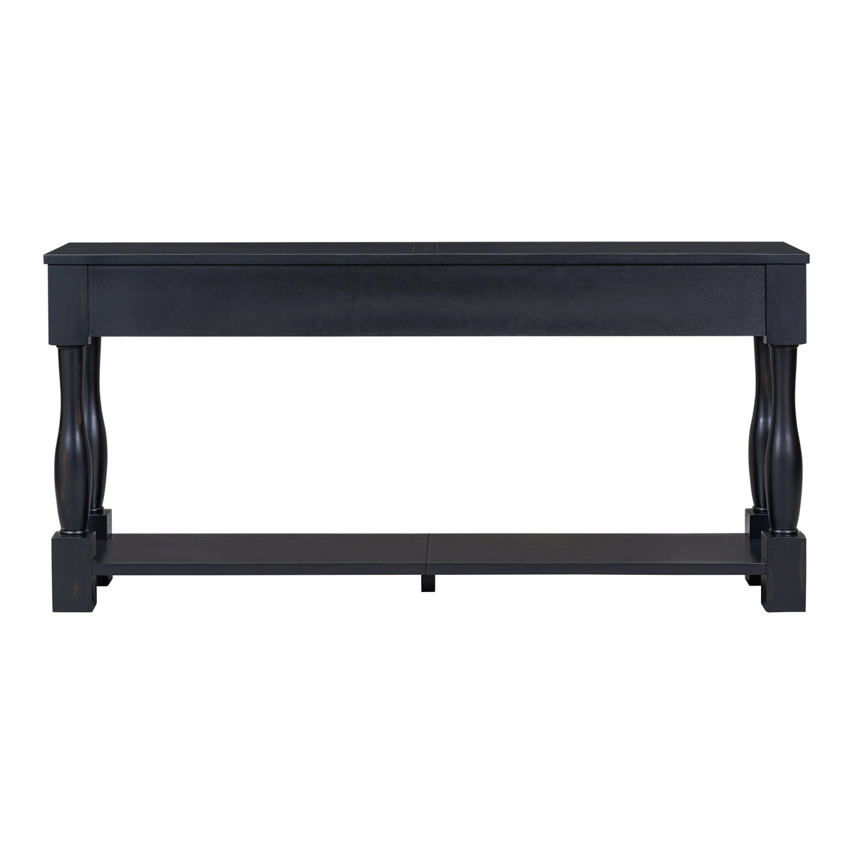 TREXM Console Table - 63" Long with Drawers & Shelf