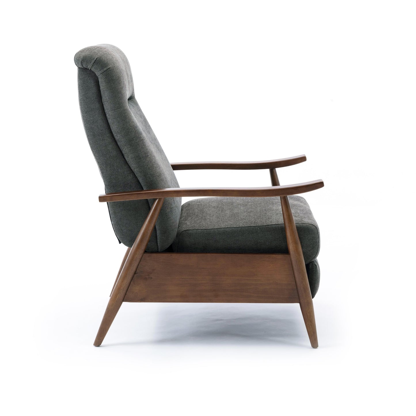 Saugus Wood Arm Push Back Recliner