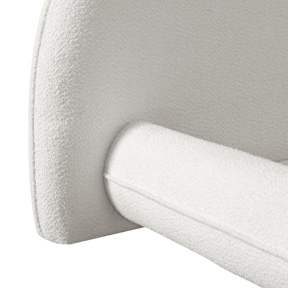 California King Size Bed Frame with Boucle Fabric