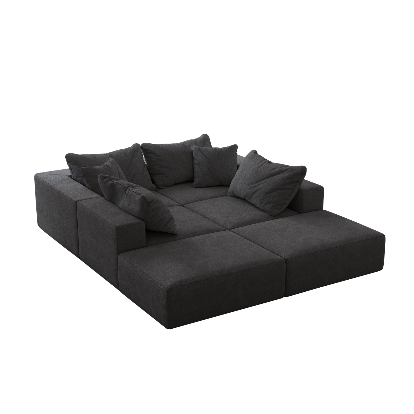 Oversized Sponge Cloud Sofa - Modern Upholstered Sectional Couch