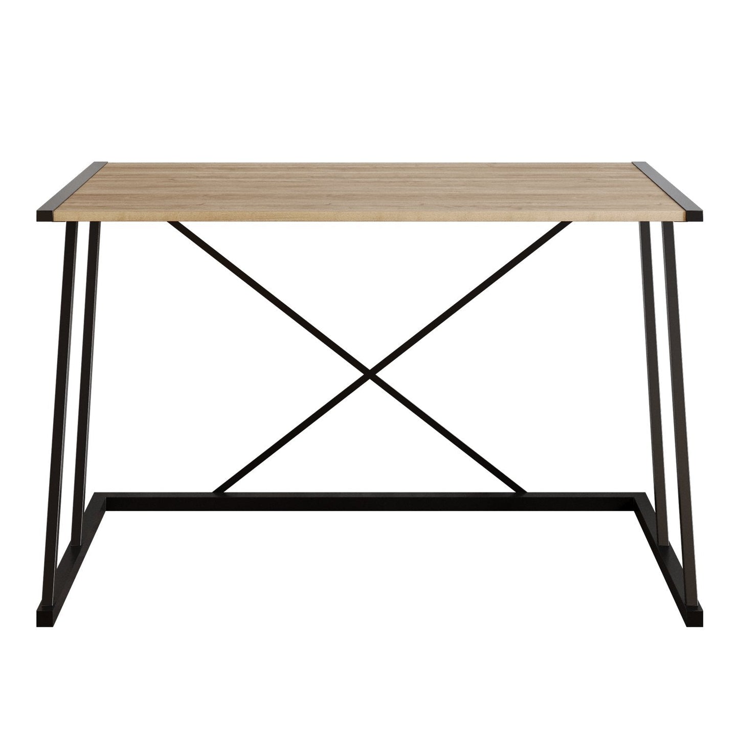Anemon 47'' Wide Computer Desk with Crossbar Metal Frame