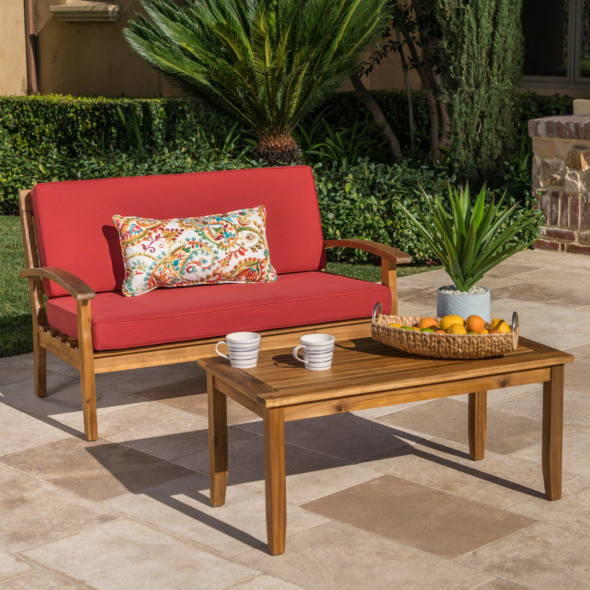 Peyton Love Seat + Coffee Table