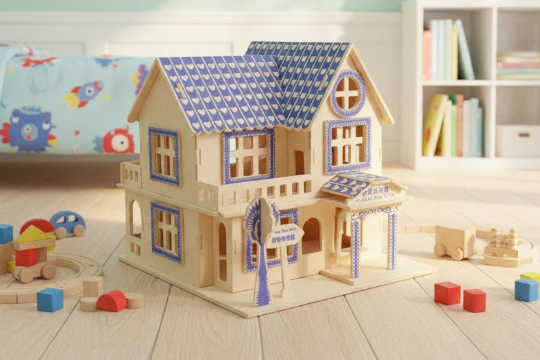 3D Wooden House (Aegean Villa)