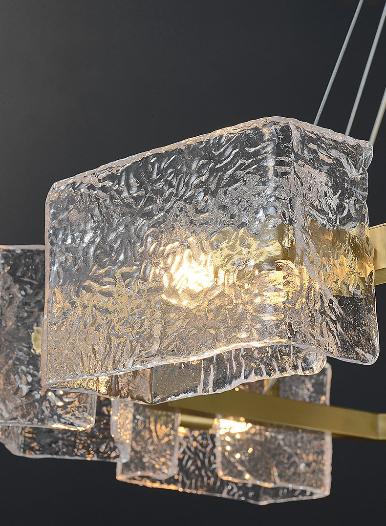 Water ripple Glass  Chandelier