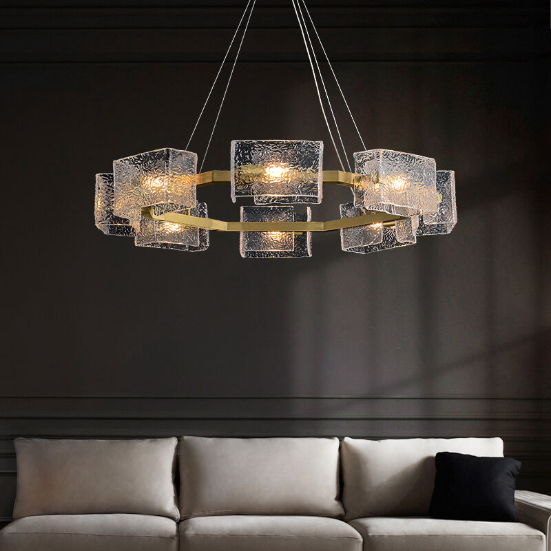 Water ripple Glass  Chandelier