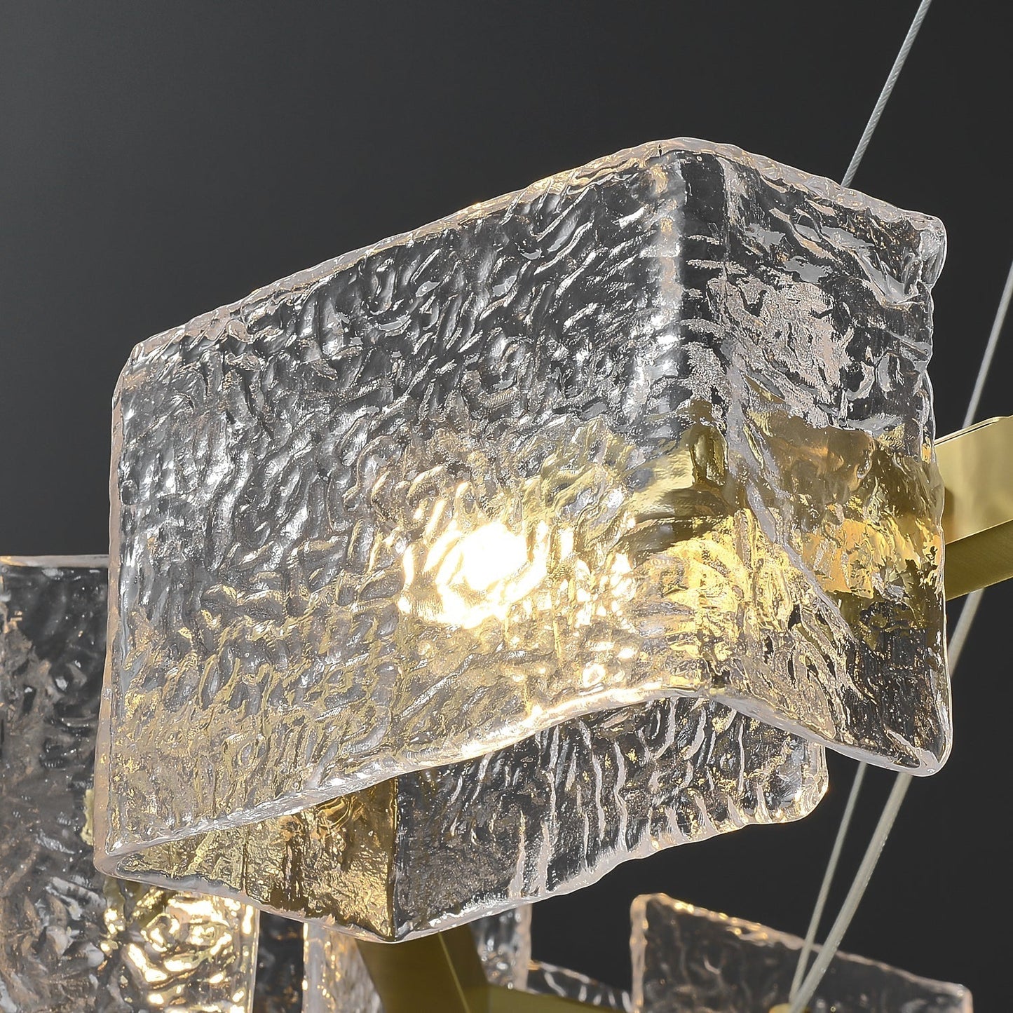 Water ripple Glass  Chandelier