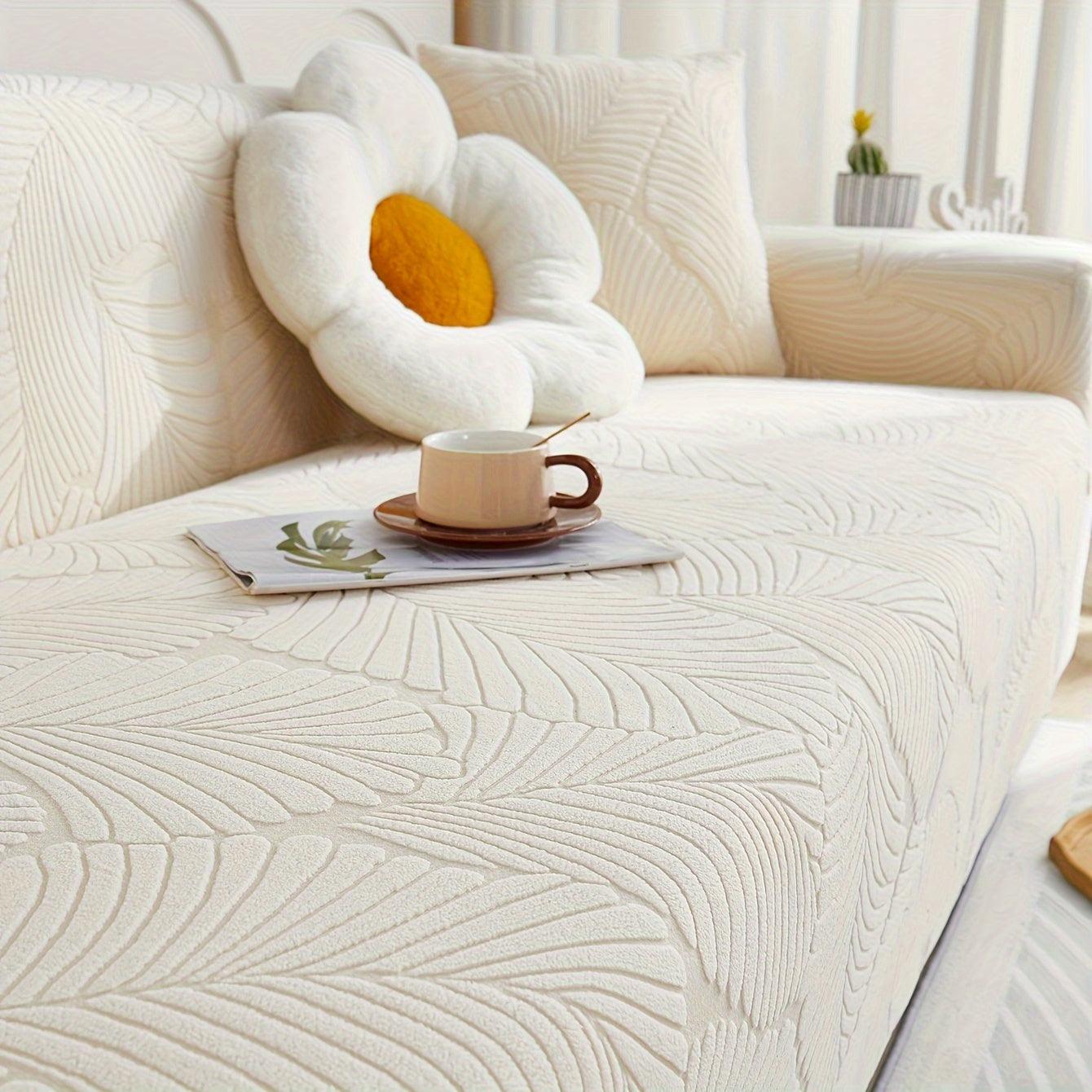 Premium Stretch Gray Couch Cover | Durable, Non-Slip & Versatile