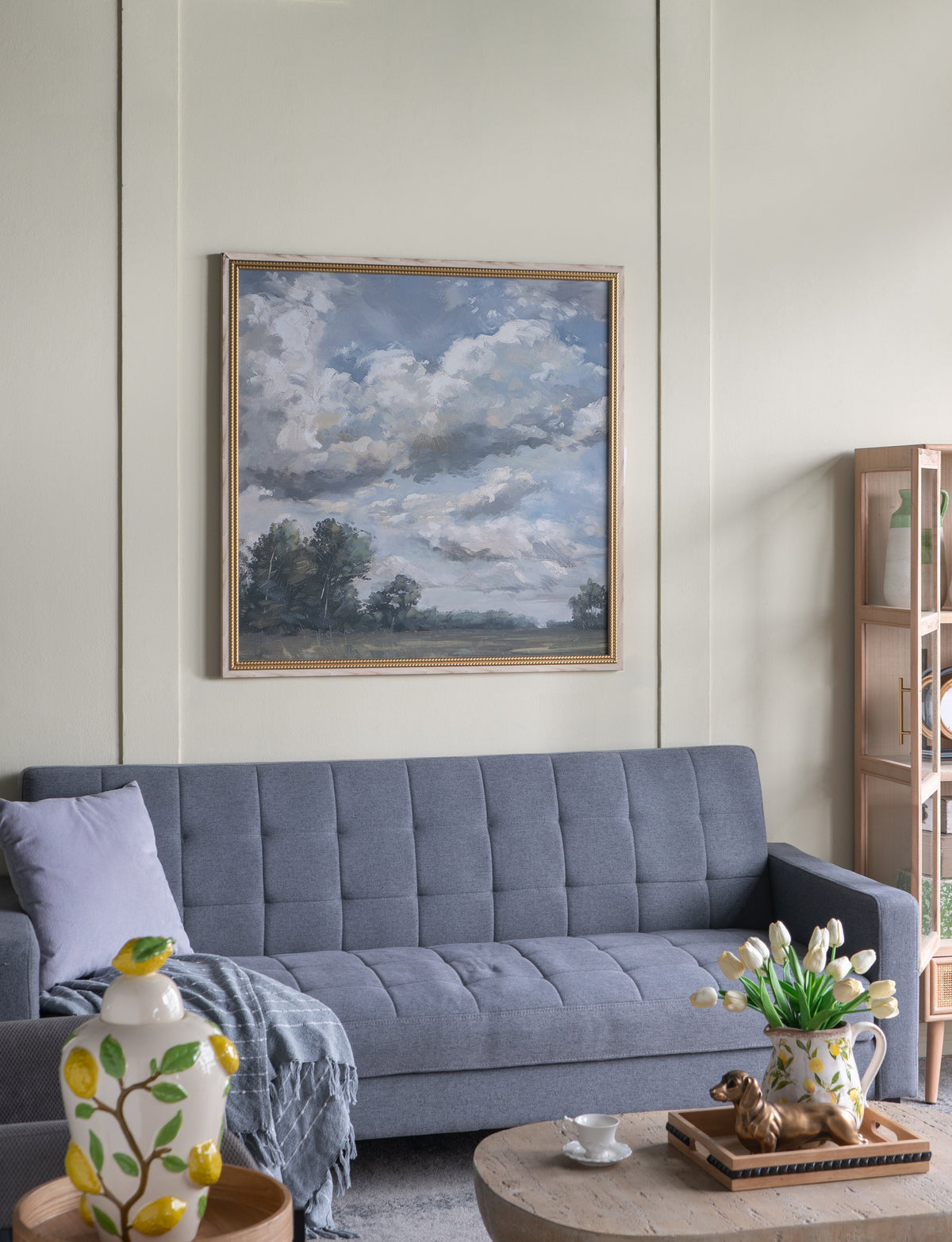 Large Square Countryside Canvas Art