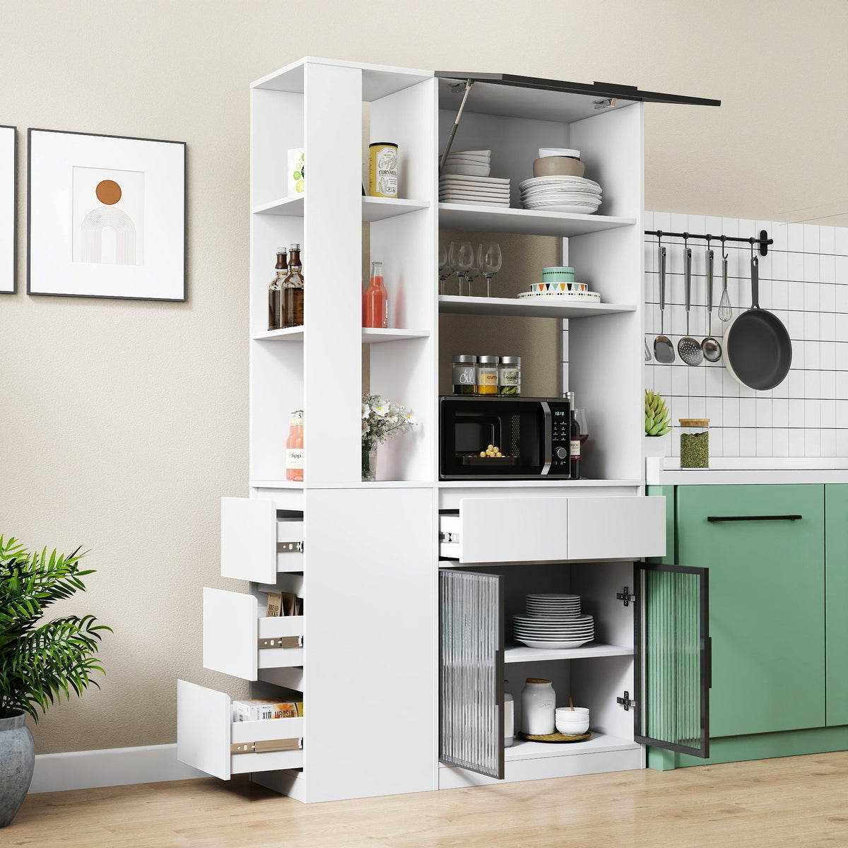 70.87" Tall Storage Cabinet