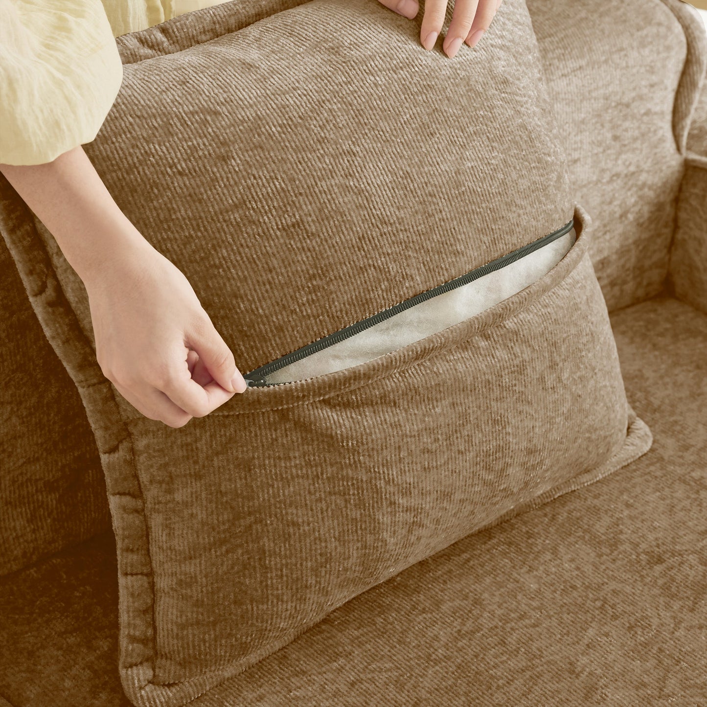 Streamlined Design Modular 3 Seat U Shape Sectional Sofa