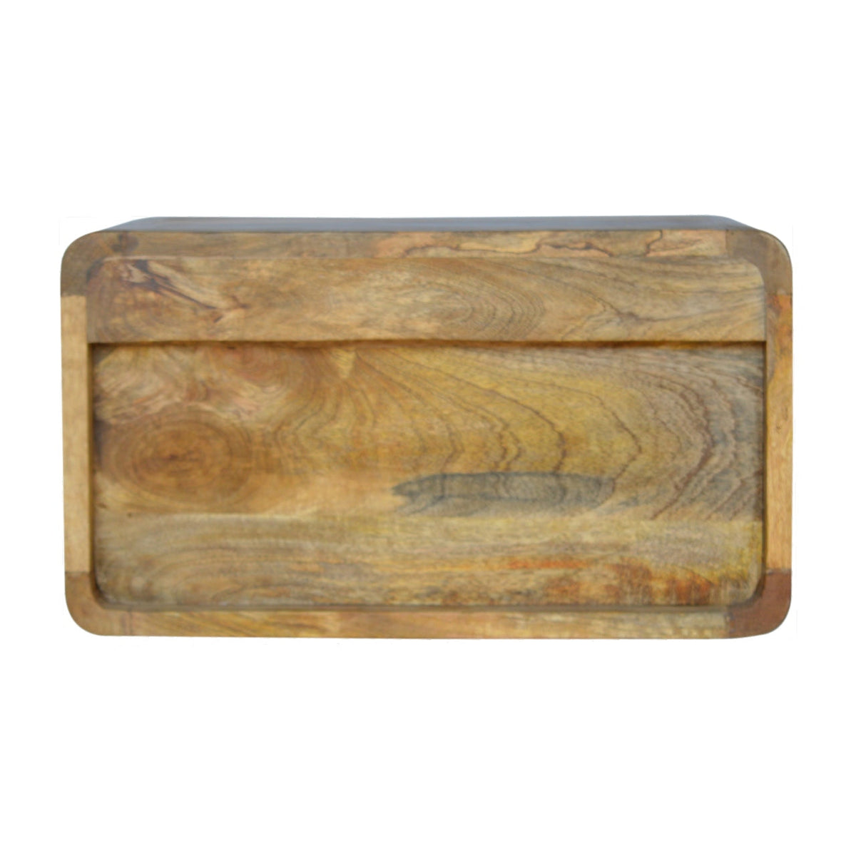 Solid Wood Floating Curve Open Slot, 1-Drawer Nightstand