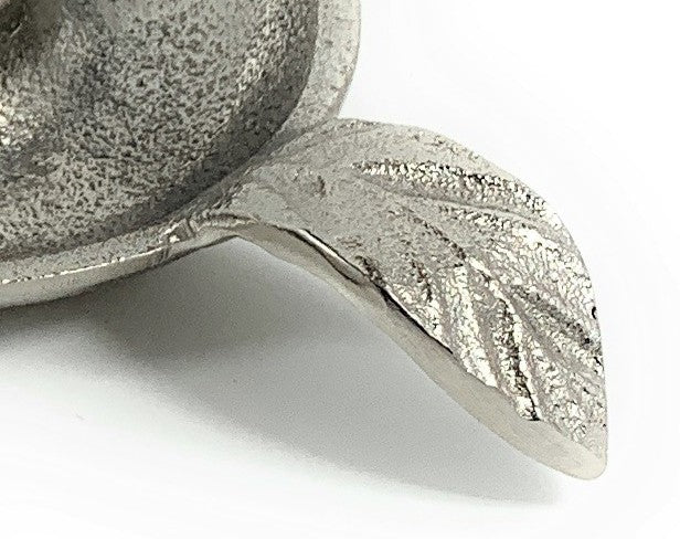 Vibhsa Taper Candlestick Holder Dish-Silver