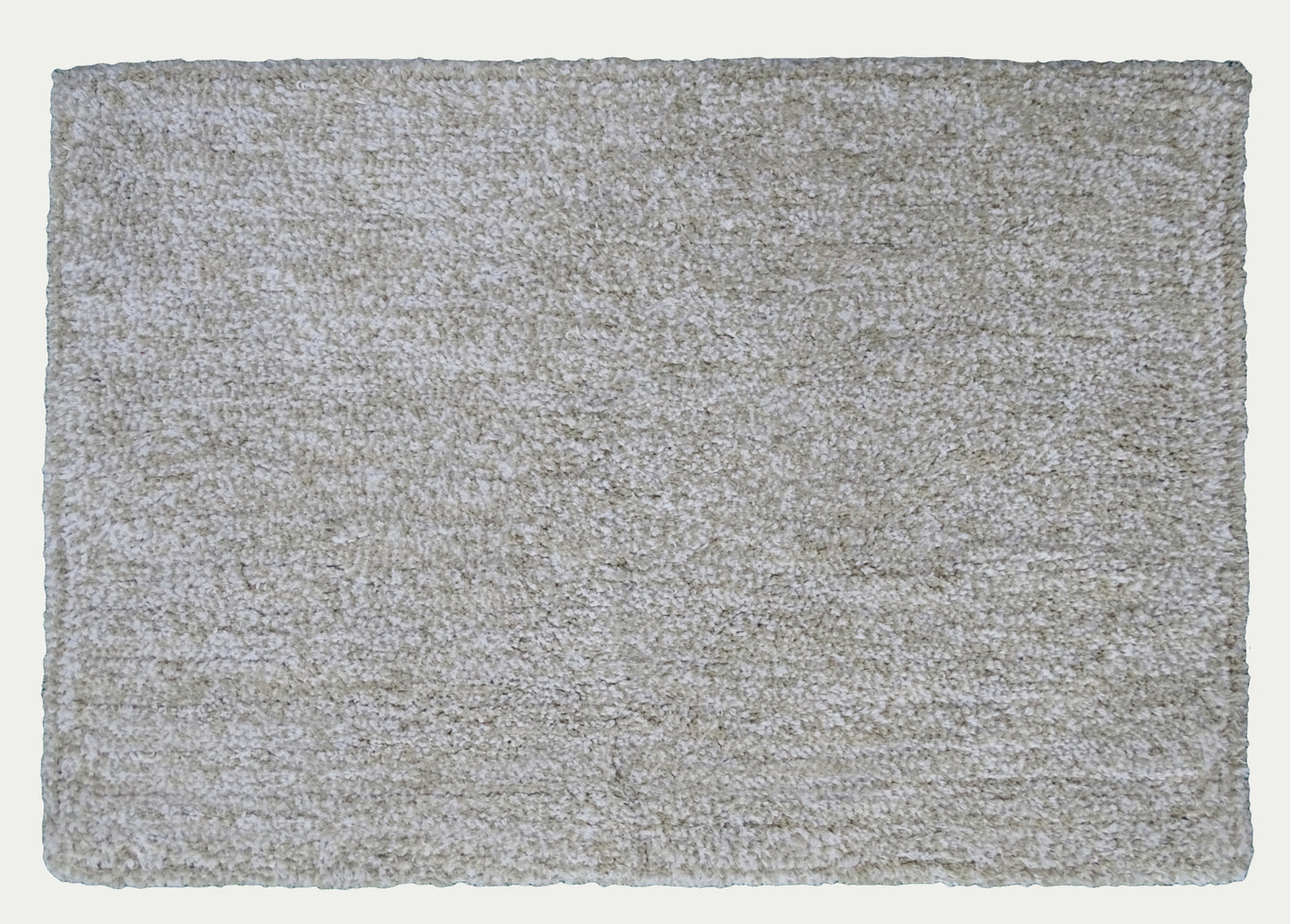 CHICOS HOME Ivory & White Color Plain Bath Rug 20" x 32"