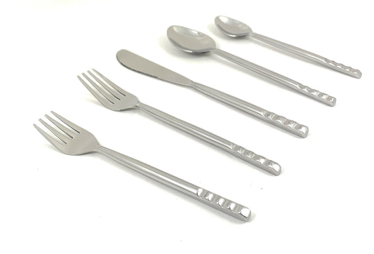 5 Piece Flatware Set, Service for 4-Modern