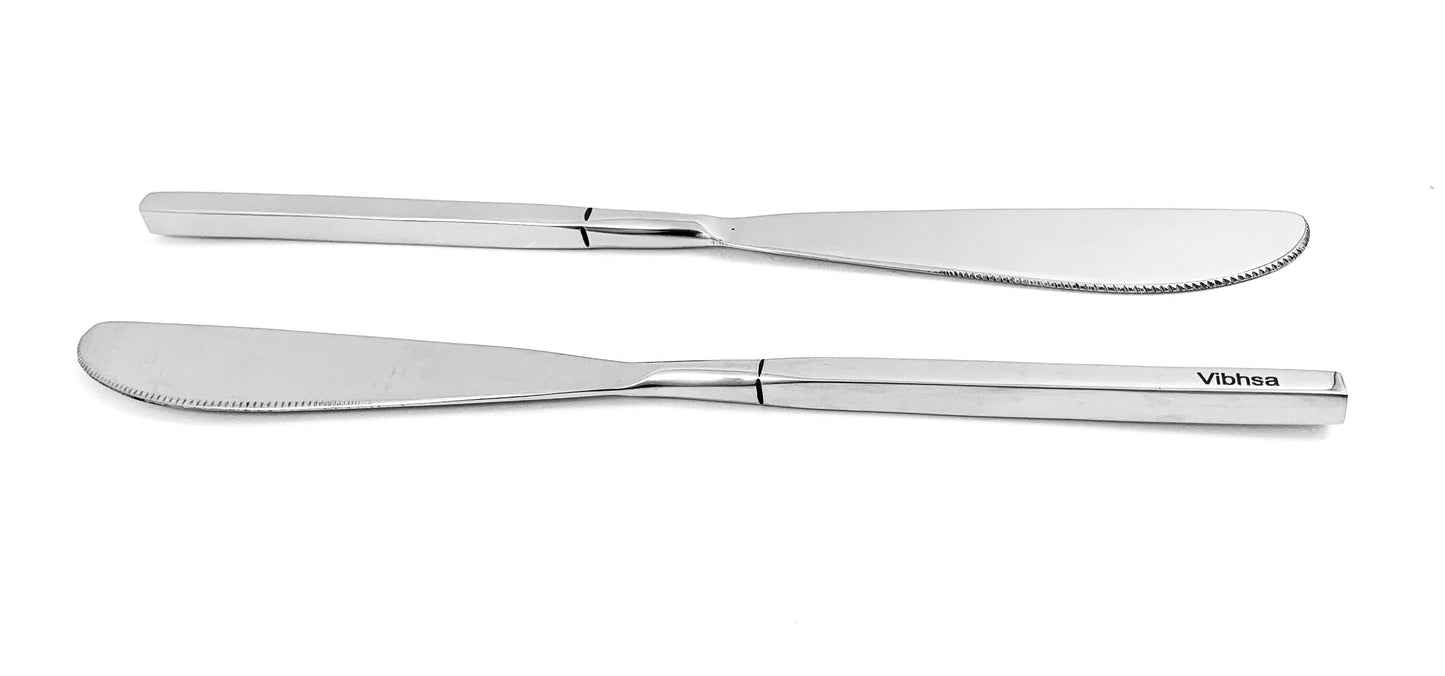 Vibhsa Stainless Steel Dinner Knife Set of 6