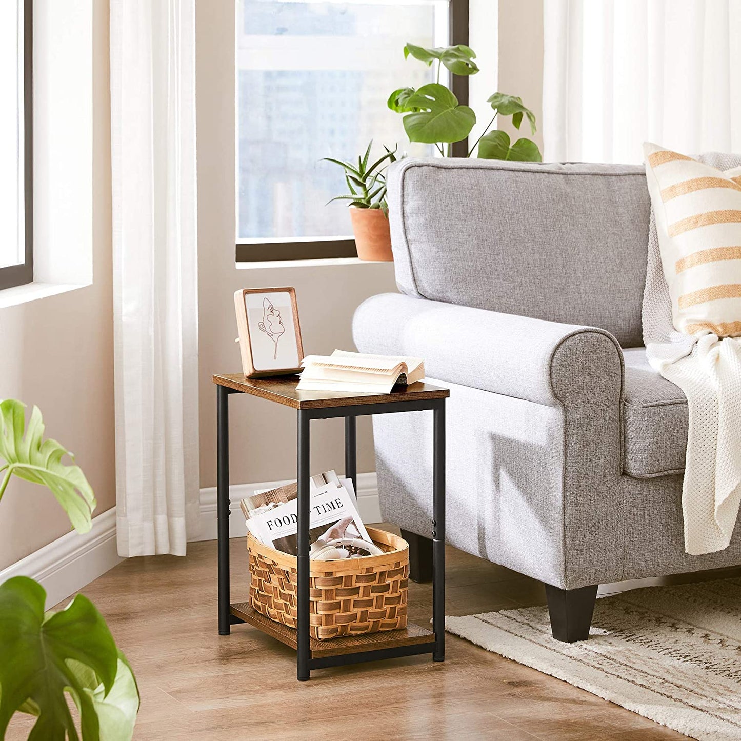 Tables Set of 2 with Storage Shelf